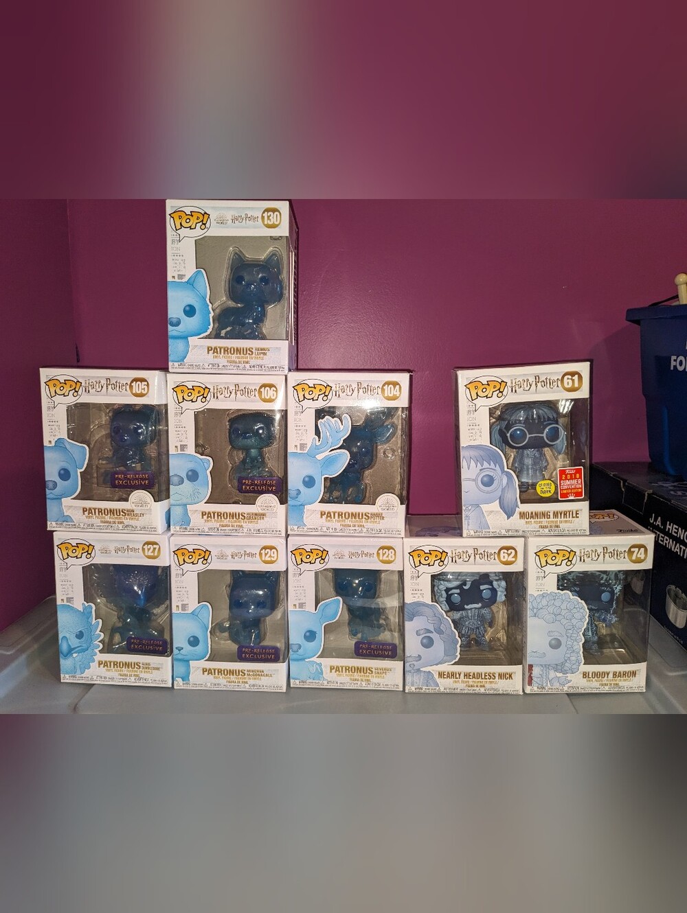 Funko Pop Harry Potter Ghosts & Patronus' Lot